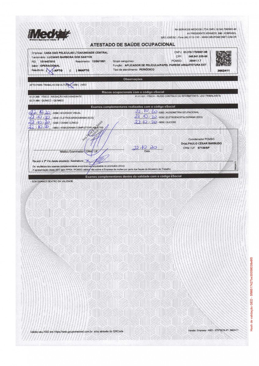 LUCIANO BARBOSA DOS SANTOS