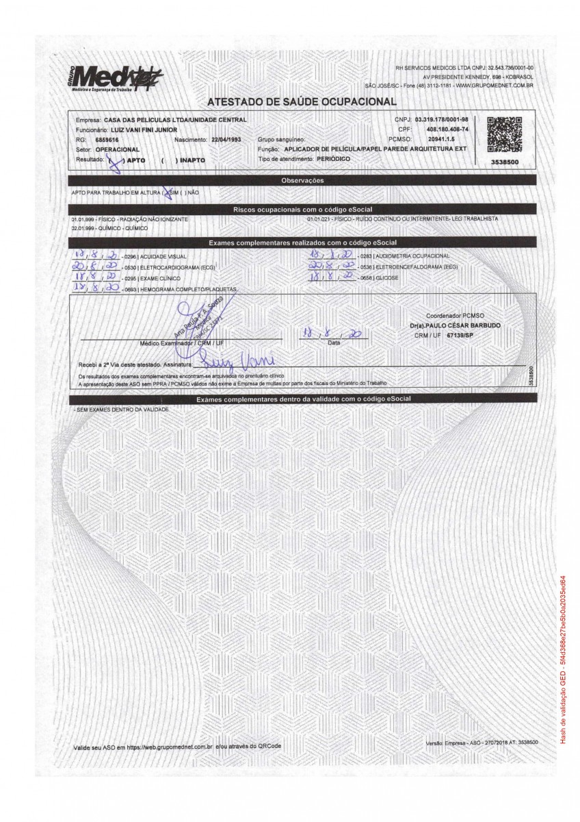 LUIZ VANI FINI JUNIOR